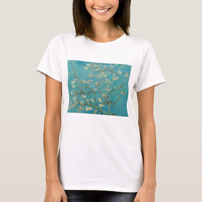 Vincent Van Gogh, Almond Blommar, Amandelbloesem T Shirt (Framsida)