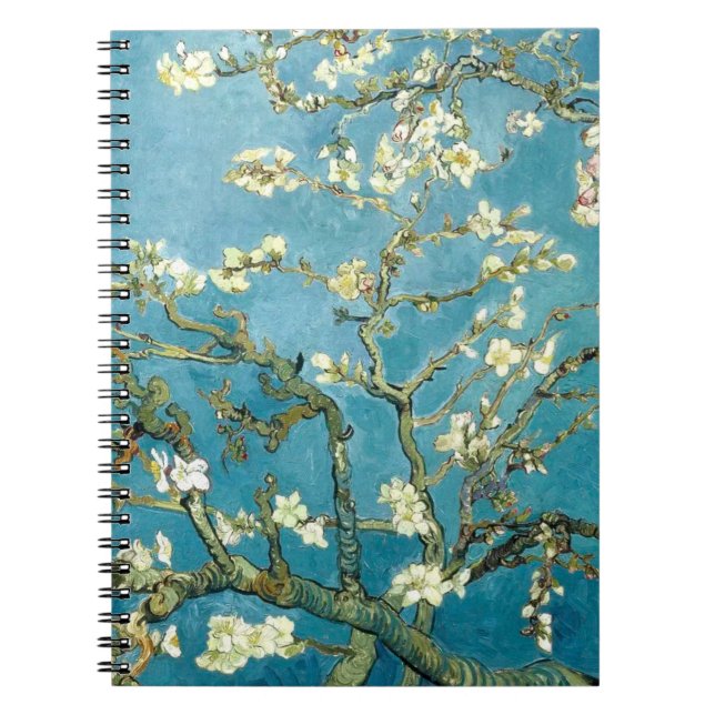 Vincent Van Gogh Almond blommar Blommigt art spira Anteckningsbok (Framsidan)