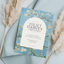 Vincent Van Gogh Almond Blommar Blommigt Bröllop Inbjudningar