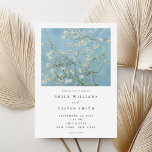 Vincent Van Gogh Almond Blommar Blommigt Bröllop Inbjudningar<br><div class="desc">Elegantens moderna bröllopsinbjudan med Vincent Van Gogh Almond Blommar-målning</div>