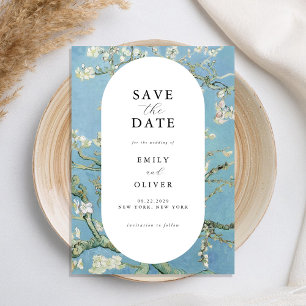 Vincent Van Gogh Almond Blommar Blommigt Bröllop Spara Datumet