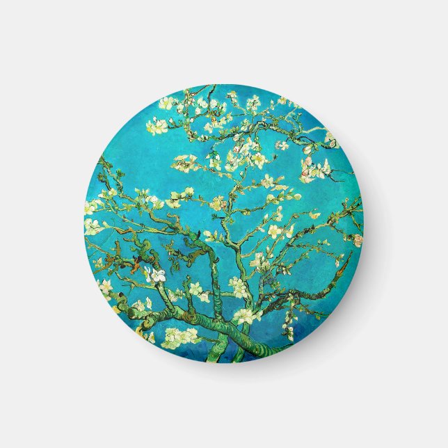 Vincent Van Gogh Almond Blommar Fine Art Magnet (Framsidan)