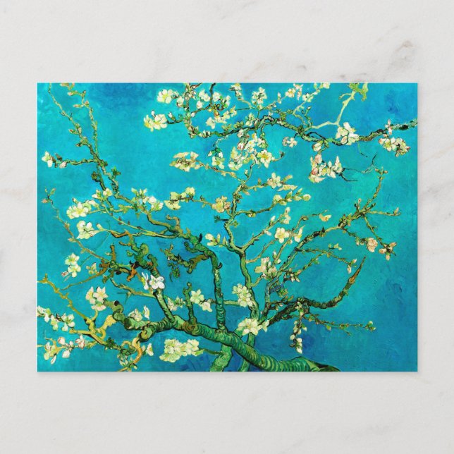 Vincent Van Gogh Almond Blommar Fine Art Vykort (Framsida)