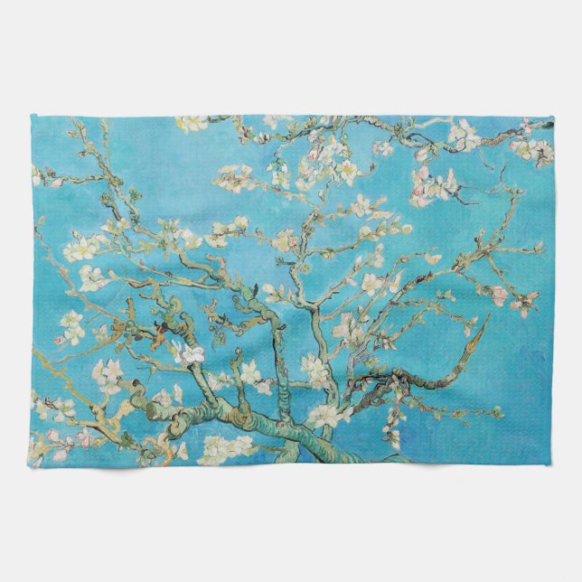 Vincent van Gogh - Almond Blommar Kökshandduk (Horisontell)