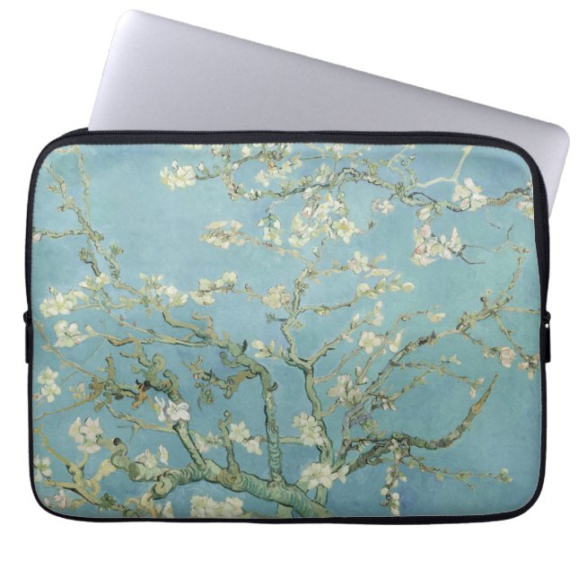 Vincent Van Gogh - Almond blommar Laptop Fodral (Framsidan)