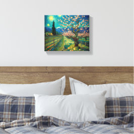 Vincent van Gogh Almond Blommar Ligcape View Canvastryck