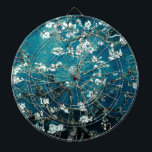 Vincent Van Gogh Almond Blommar Mörk  Teal Darttavla<br><div class="desc">Konstnär: Vincent Van Gogh Titel: Almond Blommars ändrade färg</div>