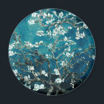 Vincent Van Gogh Almond Blommar Mörk  Teal Magnet<br><div class="desc">Konstnär: Vincent Van Gogh Titel: Almond Blommars ändrade färg</div>
