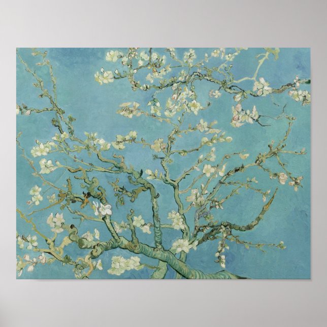 Vincent van Gogh - Almond Blommar Poster (Framsidan)