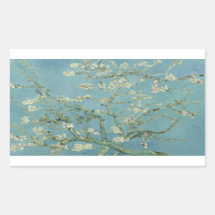 Vincent van Gogh - Almond Blommar Rektangulärt Klistermärke