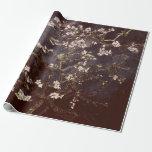Vincent Van Gogh Almond Blommars Chocolate Slate Presentpapper<br><div class="desc">Vincent Van Gogh Almond Blommars Artist: Vincent Van Gogh Titel: Almond Blommars Altered by 2gullwordsDesigns/PureVintageLove wrapping papper,  presentwrap,  presentwrap papper,  vävnadspapper,  elegant,  impressionism,  Vincent Van Gogh,  Van Gogh,  Almond Blommars,  blommor,  blommigt.</div>