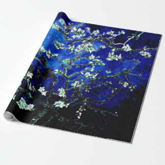 Vincent Van Gogh Almond Blommars Deep Blue Presentpapper