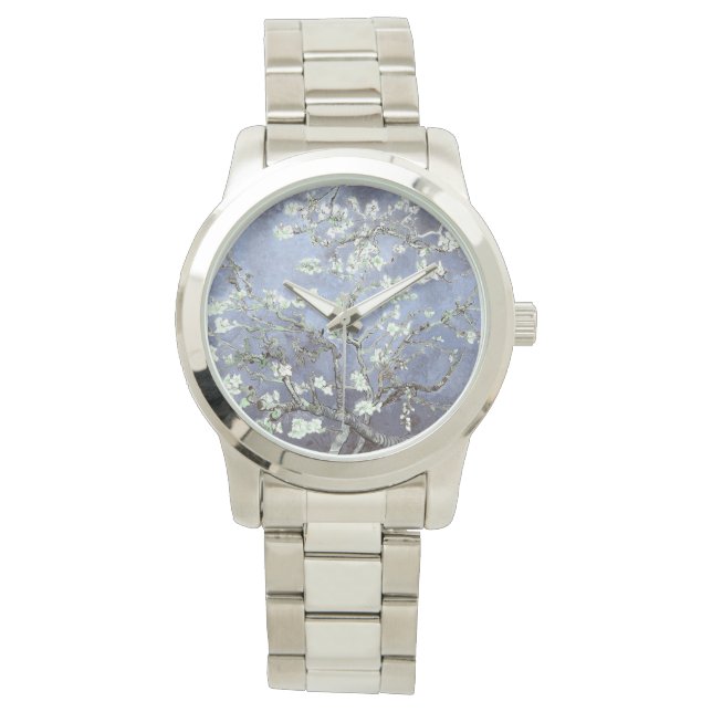 Vincent Van Gogh Almond Blommars Grått Blue WAtch Armbandsur (Framsida)