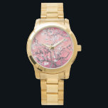 Vincent Van Gogh Almond Blommars Peach Watch Armbandsur<br><div class="desc">Njut av den romantiska blommigten på Vincent Van Goghs Blommar i Almond med nya färg-program. Titta,  armklocka,  van gogh,  vincent van gogh,  blommor,  blommigt,  mandelns blommar,  elegant,  gåvor till henne,  gåvor till billigten</div>