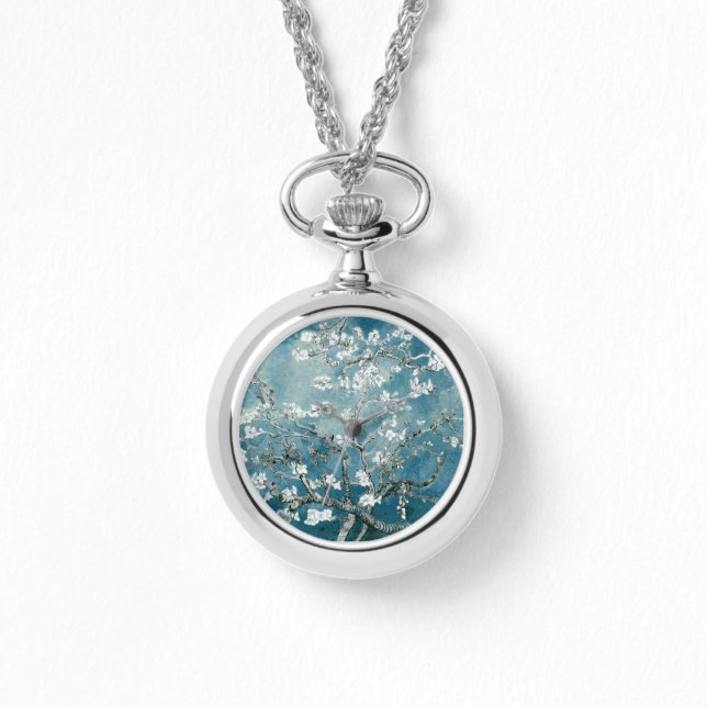 Vincent Van Gogh Almond Blommars Teal Watch Armbandsur (Framsida)