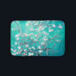 Vincent Van Gogh Almond Blommars Turkvoise Badrumsmatta<br><div class="desc">Vincent Van Gogh Almond Blommars Artist: Vincent Van Gogh Titel: Almond Blommars Altered by 2gullwordsDesigns/PureVintageLove wrapping papper,  presentwrap,  presentwrap papper,  vävnadspapper,  elegant,  impressionism,  Vincent Van Gogh,  Van Gogh,  Almond Blommars,  blommor,  blommigt.</div>