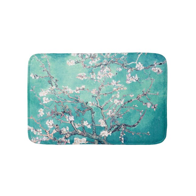 Vincent Van Gogh Almond Blommars Turkvoise Badrumsmatta (Framsidan)
