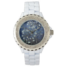 Vincent Van Gogh Almond Blommars Watch Mörk blått Armbandsur