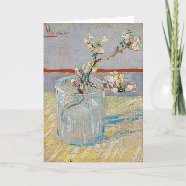 Vincent van Gogh - Almond Gren i ett glas Kort (Framsida)
