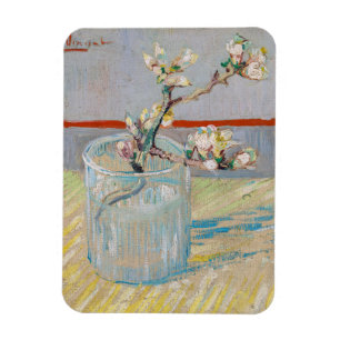 Vincent van Gogh - Almond Gren i ett glas Magnet
