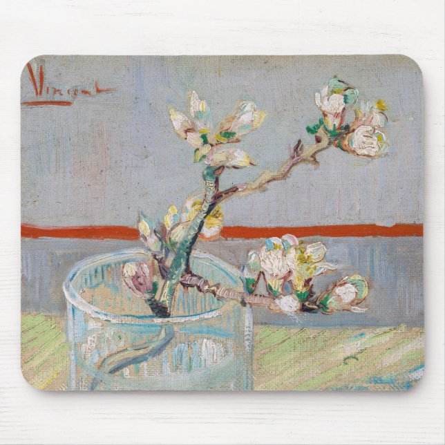 Vincent van Gogh - Almond Gren i ett glas Musmatta (Framsidan)