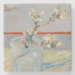 Vincent van Gogh - Almond Gren i ett glas Stenunderlägg
