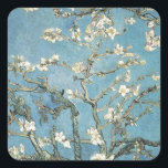 Vincent van Gogh | Almond grenar i blomning, 1890 Fyrkantigt Klistermärke<br><div class="desc">Almond grenar i bloom,  1890,  Vincent van Gogh_x000D_ DGA593582_x000D_ _x000D_ De Agostini Bild Bibliotek</div>