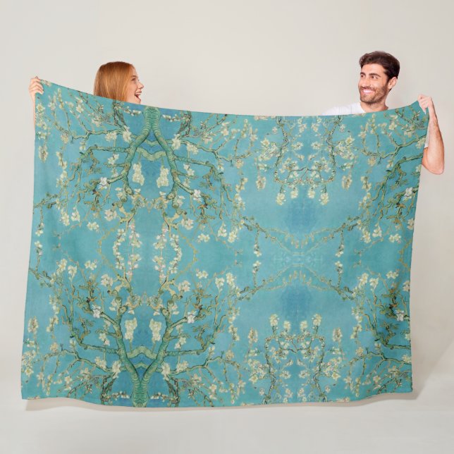 Vincent van Gogh – Almond tree in blossom Fleecede Fleecefilt (På plats)