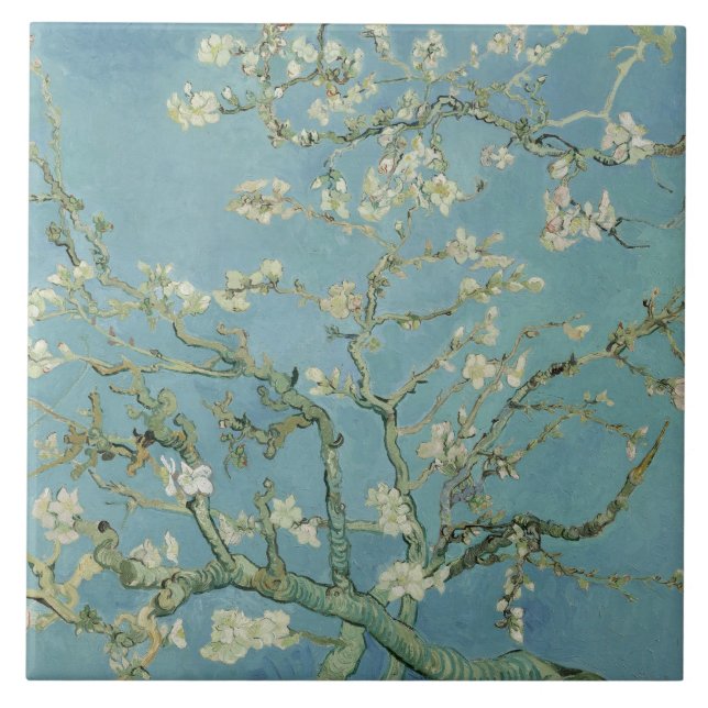 Vincent van Gogh – Almond tree in blossom Kakelplatta (Framsidan)