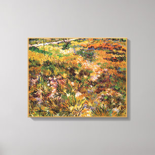 Vincent Van Gogh - Äng i trädgården Fine Art Canvastryck