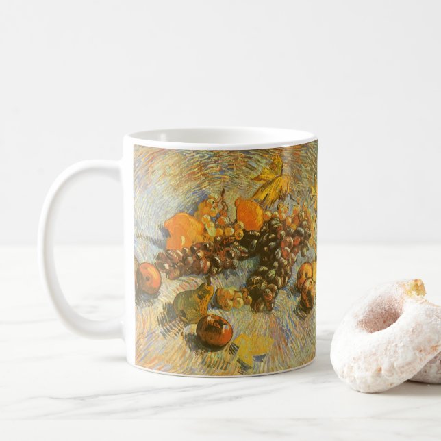Vincent van Gogh - Äpplen, päron, citroner, druvor Kaffemugg (Med munk)