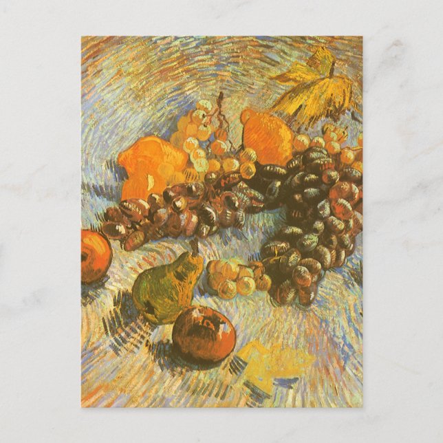 Vincent van Gogh - Äpplen, päron, citroner, druvor Vykort (Framsida)