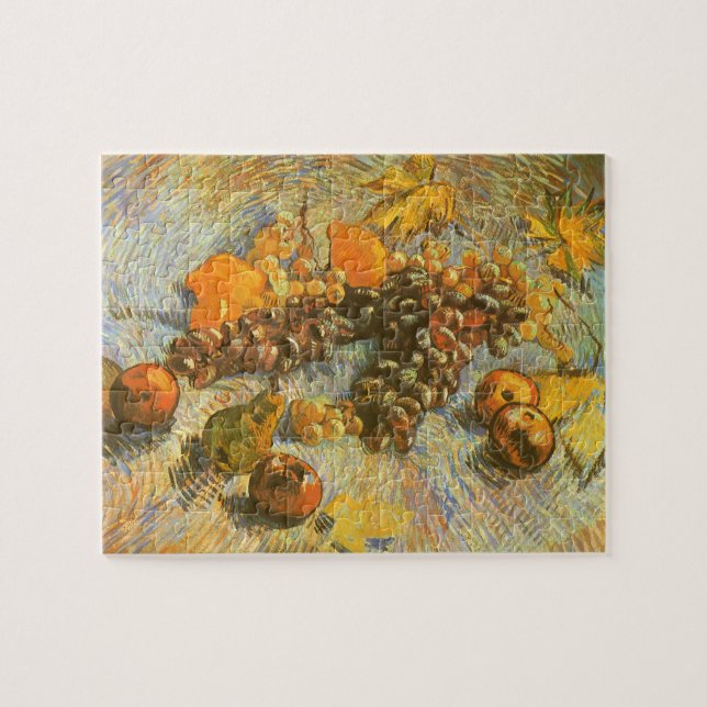 Vincent van Gogh - Äpplen, päron, citroner, vindru Pussel (Horisontell)