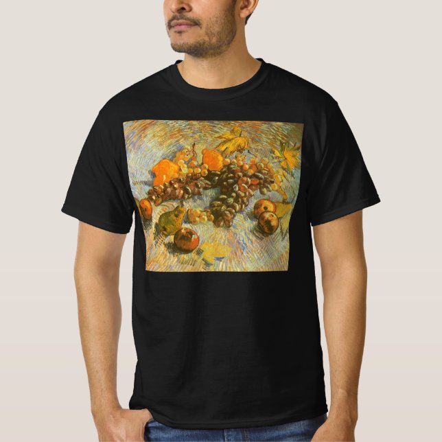 Vincent van Gogh - Äpplen, päron, citroner, vindru Tee Shirt (Framsida)