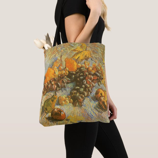 Vincent van Gogh - Äpplen, päron, citroner, vindru Tygkasse (Närbild)