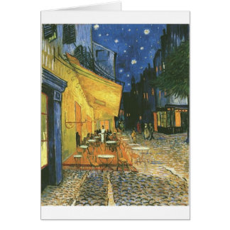 Vincent van Gogh är Cafe Terrace Hälsningskort