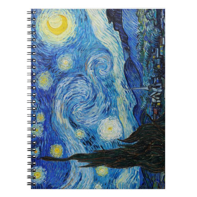 Vincent Van Gogh är Starry Natt Anteckningsbok (Framsidan)