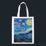 Vincent Van Gogh är Starry Natt Återanvändbar Påse<br><div class="desc">Njut av Vincent Van Goghs skönhet i Starry Natt med den här högkvalitativa reproduktionen. Äger en biet av konsthistorik och låt Van Goghs mästerverk belysa era omgivningar.</div>