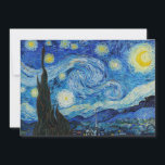 Vincent Van Gogh är Starry Natt Julkort<br><div class="desc">Njut av Vincent Van Goghs skönhet i Starry Natt med den här högkvalitativa reproduktionen. Äger en biet av konsthistorik och låt Van Goghs mästerverk belysa era omgivningar.</div>