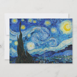 Vincent Van Gogh är Starry Natt Julkort