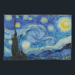 Vincent Van Gogh är Starry Natt Kökshandduk<br><div class="desc">Njut av Vincent Van Goghs skönhet i Starry Natt med den här högkvalitativa reproduktionen. Äger en biet av konsthistorik och låt Van Goghs mästerverk belysa era omgivningar.</div>