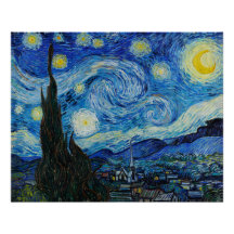 Vincent Van Gogh är Starry Natt