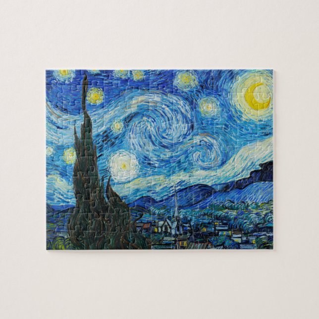 Vincent Van Gogh är Starry Natt Pussel (Horisontell)