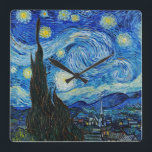 Vincent Van Gogh är Starry Natt Serenity Fyrkantig Klocka<br><div class="desc">Vi presenterar "Starry Natt Serenity" - Transport dina murar till den fantastiska världen med Vincent Van Goghs mästerverk med vår högkvalitativa väggklocka. Njut av den tidlösa skönheten i "Starry Night", som nu har förbättrats digitalt för att fånga alla invecklade detaljer och penseldrag. Känn att lugnet tvättar över dig när du...</div>