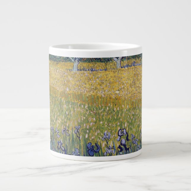 Vincent Van Gogh - Arles med Irises Jumbo Mugg (Framsidan)