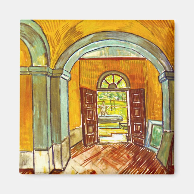 Vincent Van Gogh - Asylens vestibul Magnet (Framsidan)
