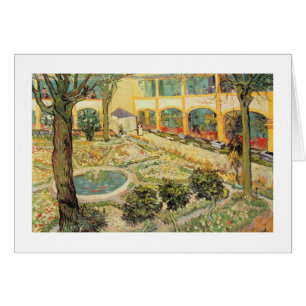 Vincent Van Gogh asylträdgården på Arles Hälsningskort