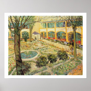 Vincent Van Gogh asylträdgården på Arles Poster