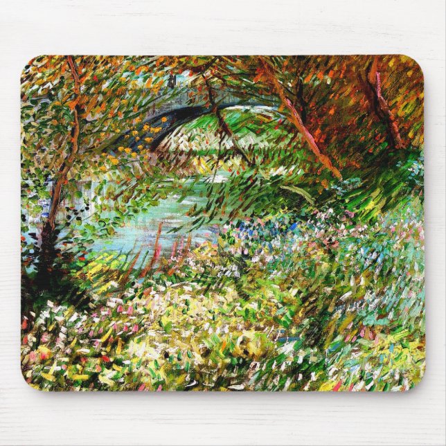 Vincent Van Gogh - Banker i Seine i Vår Musmatta (Framsidan)