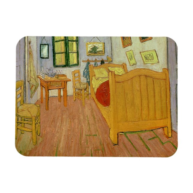 Vincent van Gogh | Bedroom, 1888 Magnet (Horisontell)